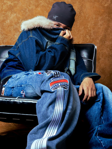 "Take Care" Jeans - BLUE
