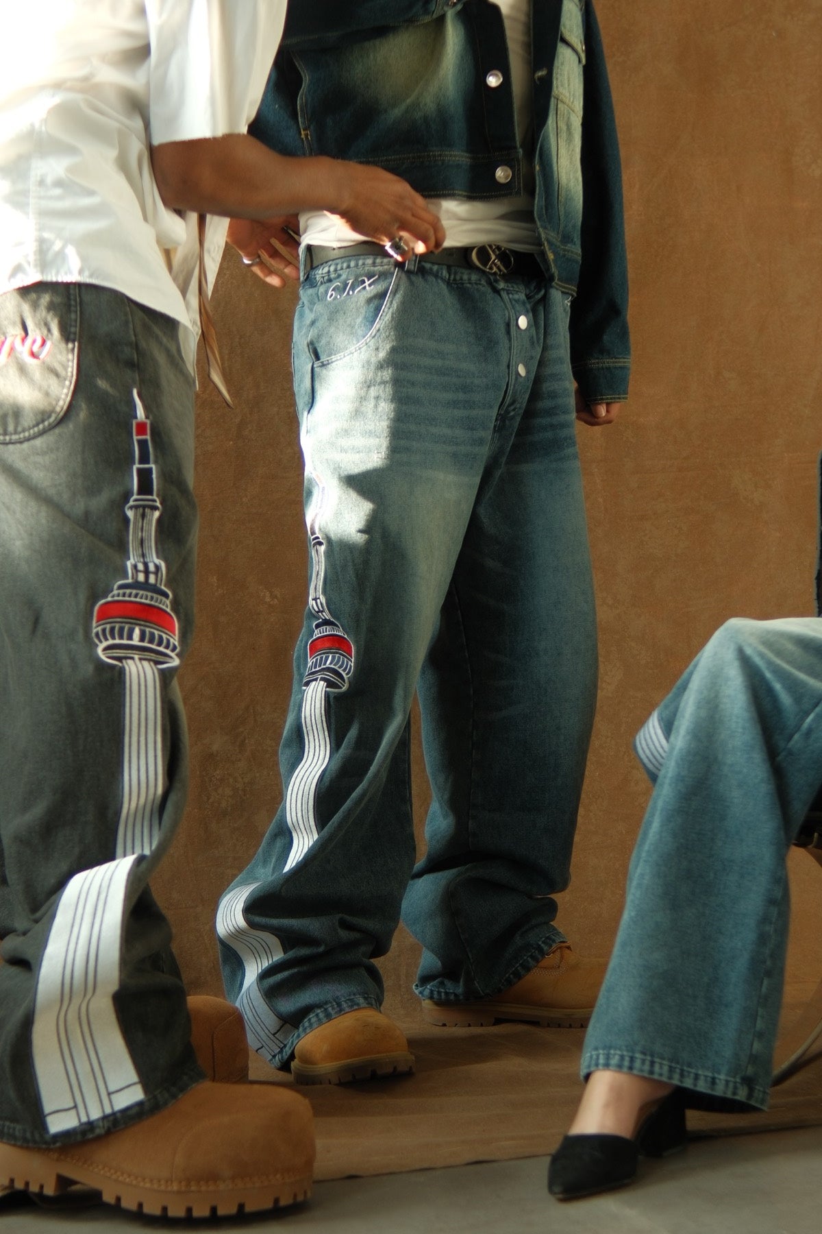 6ixlane denim detail